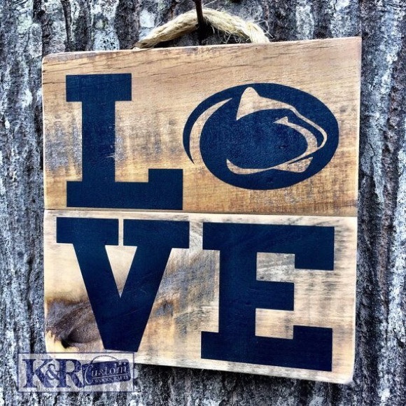 Hand made Penn State wooden signs